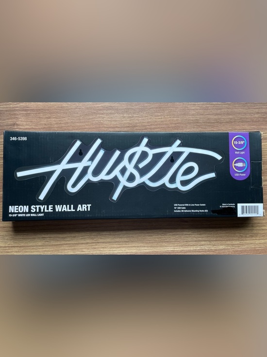 Other - “Hustle” LED Neon Sign